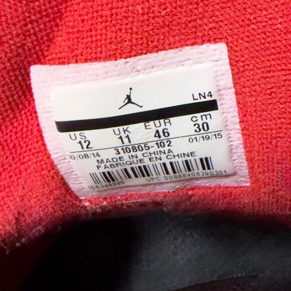 Air Jordan 10 Men's Size 12 Retro Double Nickel 310805-102 - Picture 10 of 10